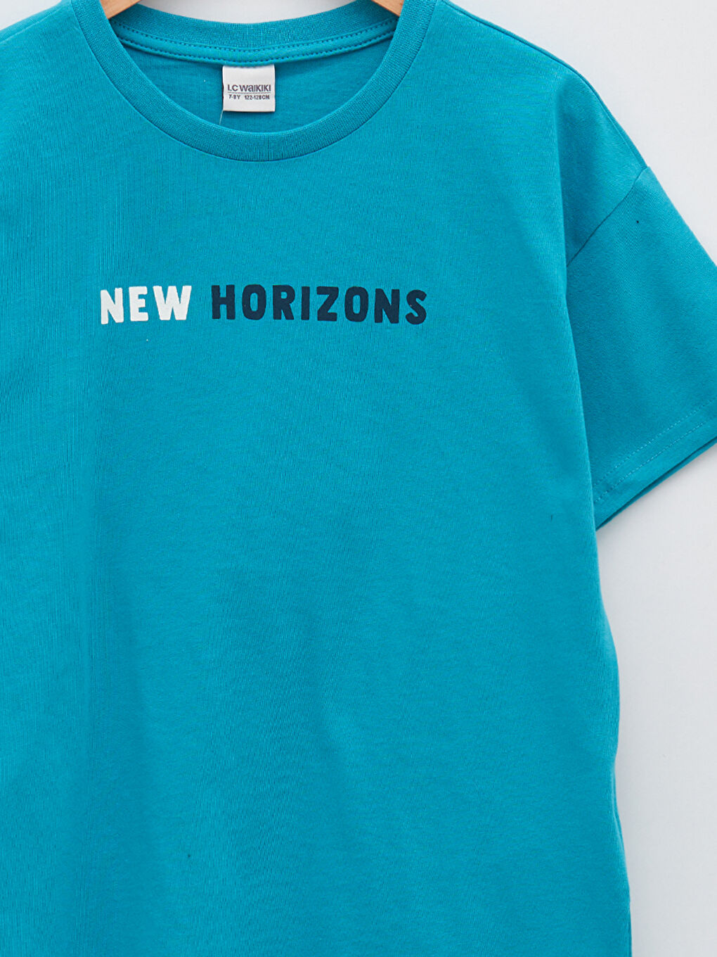 Okrugli izrez štampana majica kratkih rukava od pamuka za dečake-2