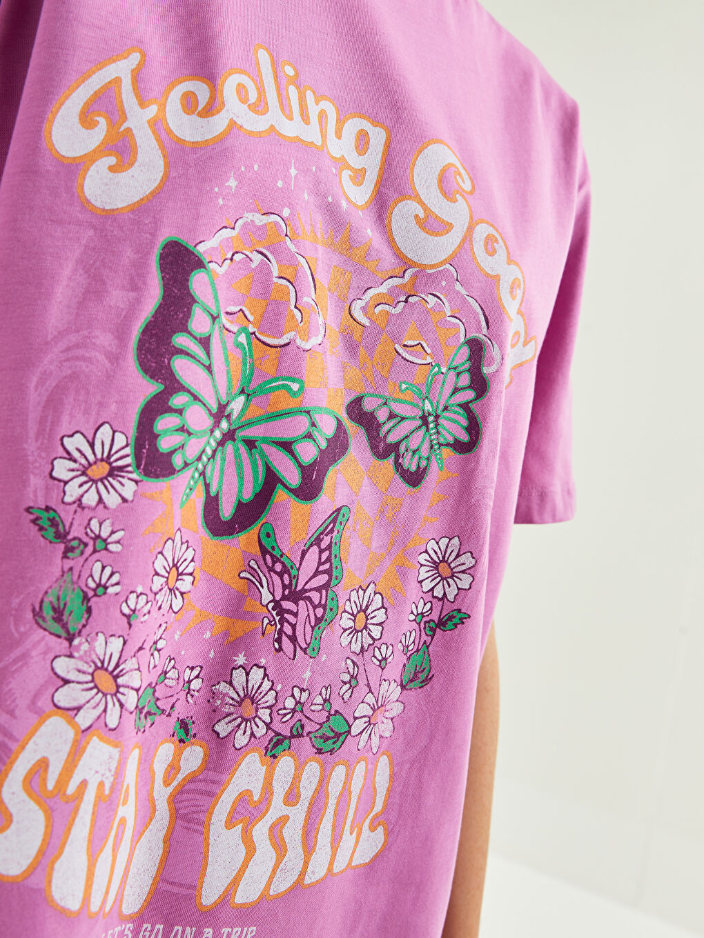 Haljina za Žene od Pamuka sa Okruglim Izrezom, Štampana, Kratki Rukav-2