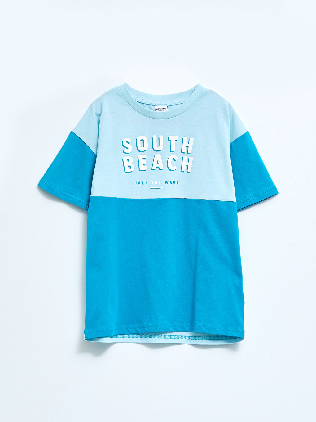 Crew Neck Printed Short Sleeve Cotton Boy T-shirt