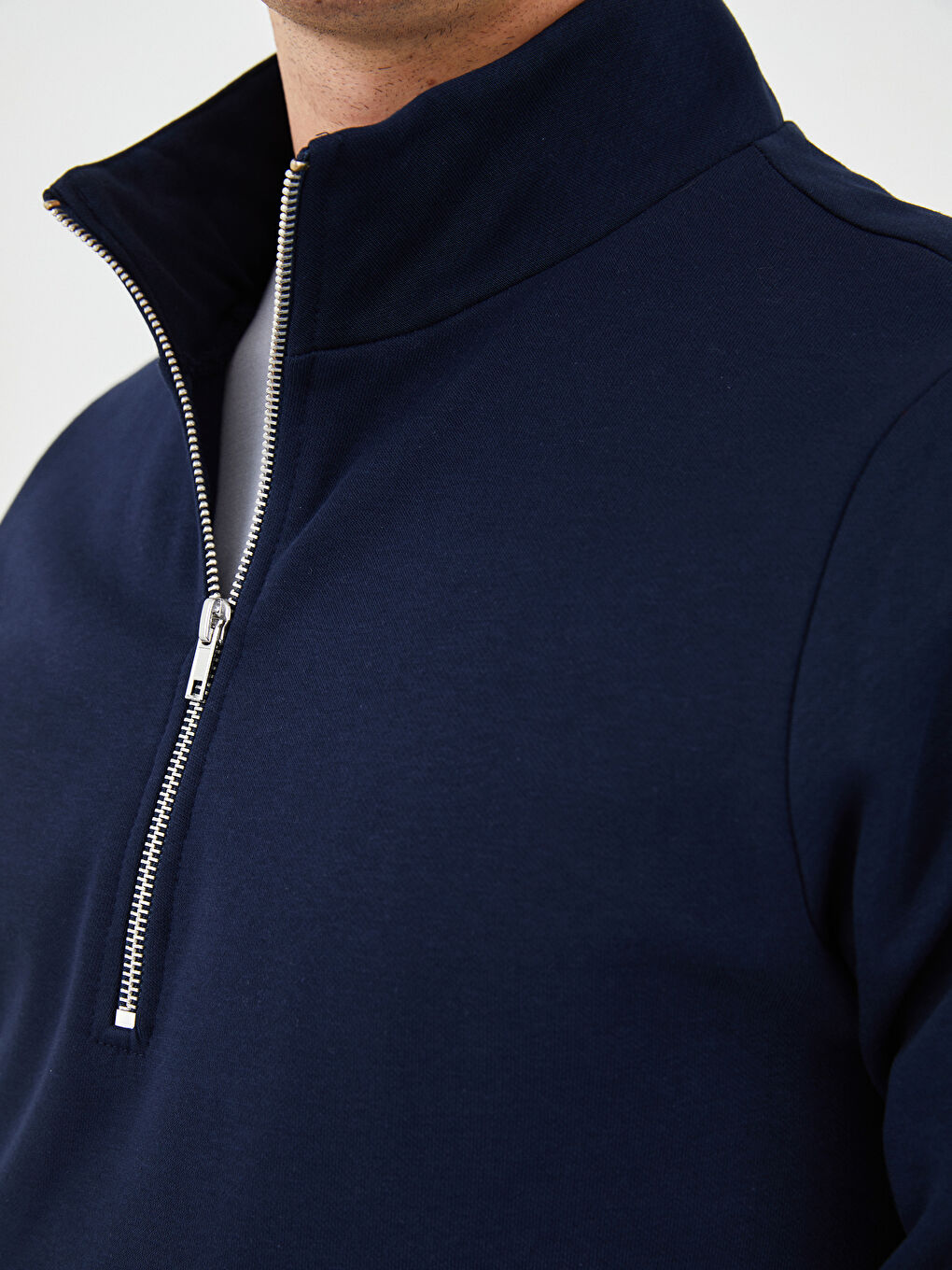 Funnel Neck Men's Sweatshirt-3