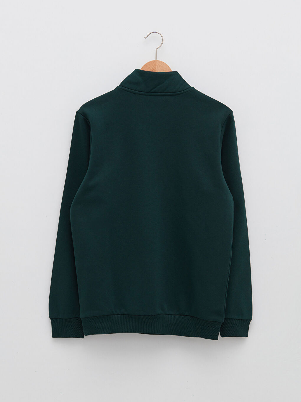XSIDE Yeşil Dik Yaka Erkek Sweatshirt - 6