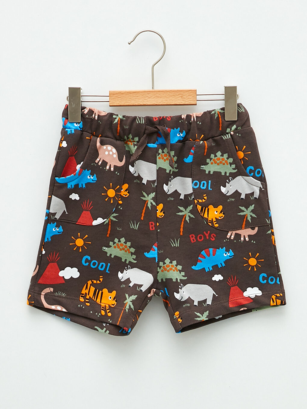 LCW baby Elasticated Waist Printed Baby Boys' Shorts -S2G337Z1-LRZ