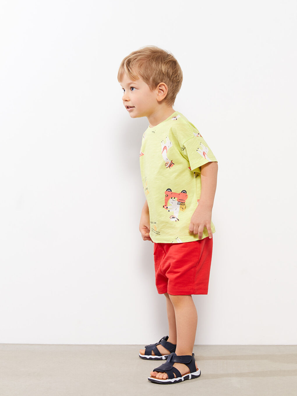 Elasticated Waist Basic Baby Boys' Shorts-1