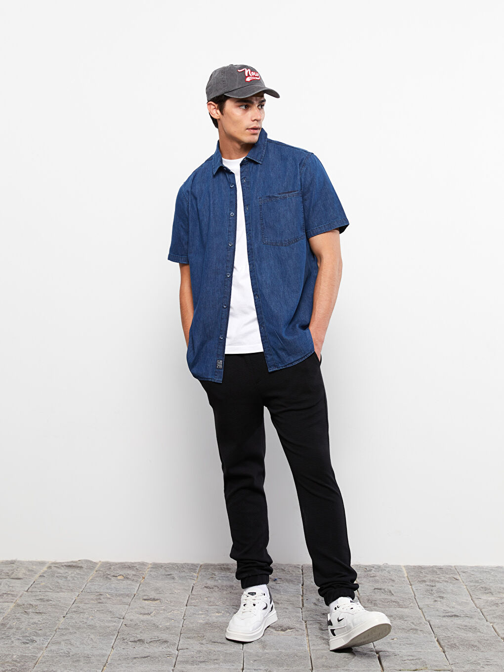 Siyah Slim Fit Erkek Eşofman Altı