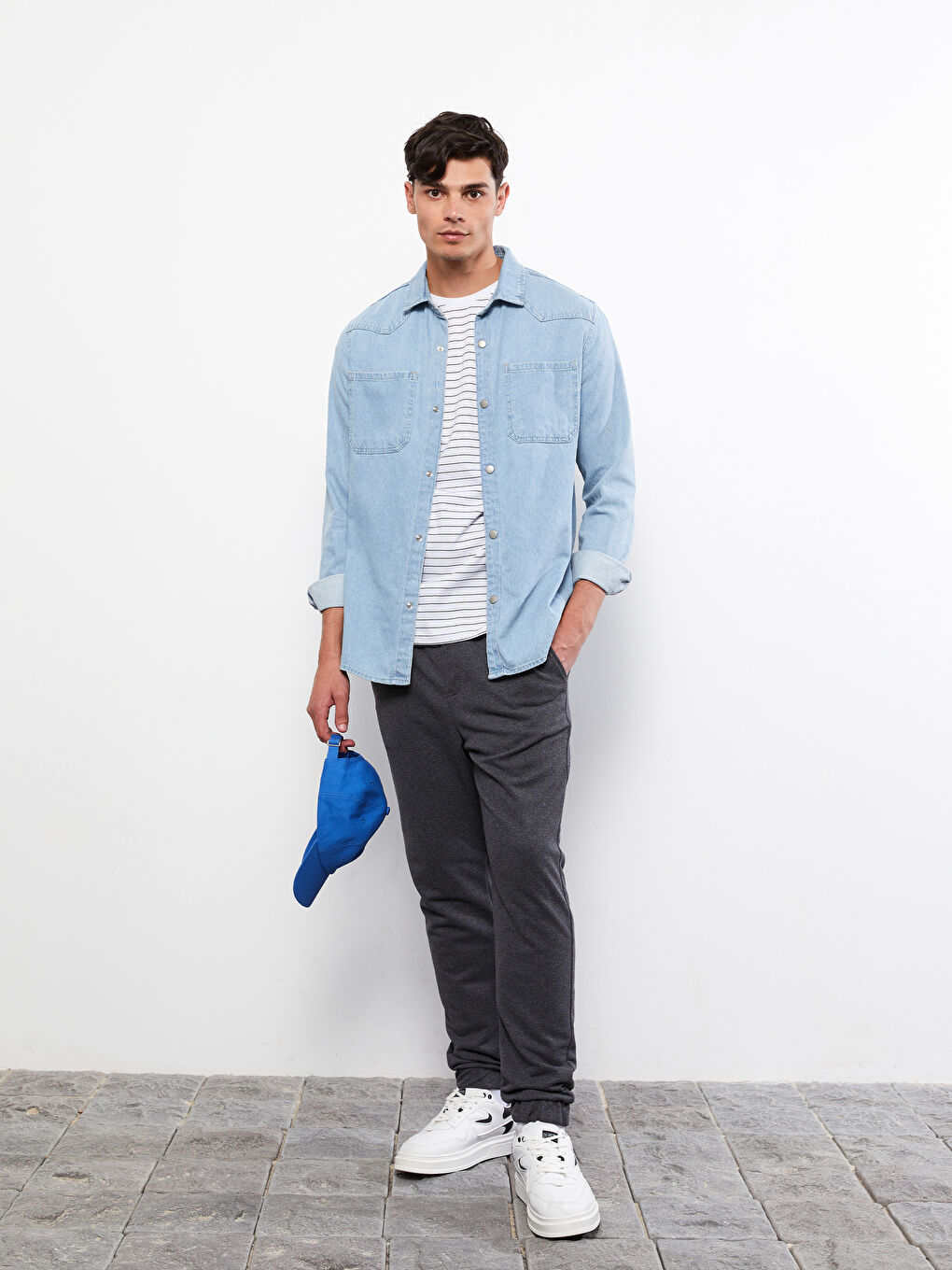 Antrasit Slim Fit Erkek Eşofman Altı