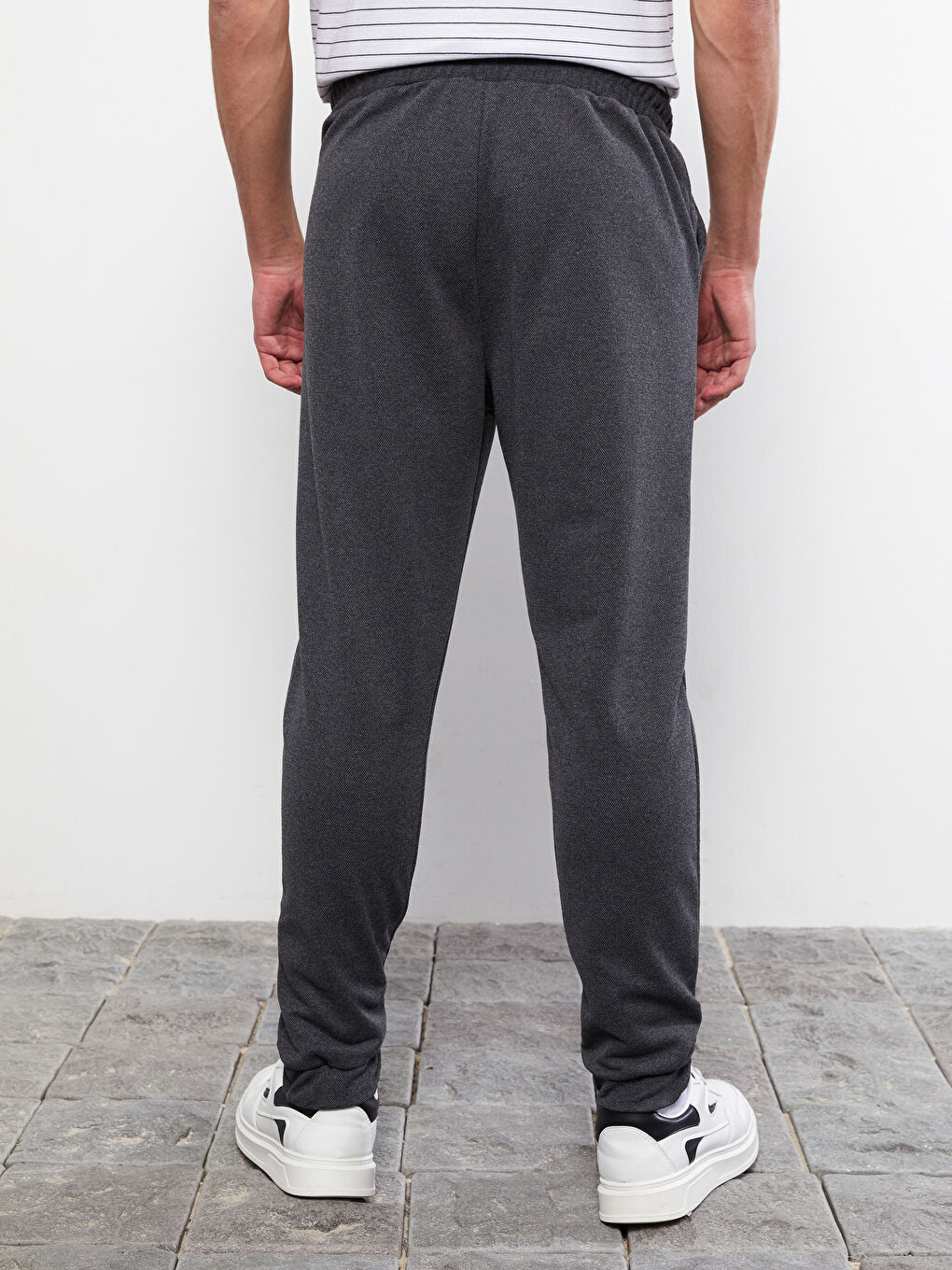 Antrasit Slim Fit Erkek Eşofman Altı-5