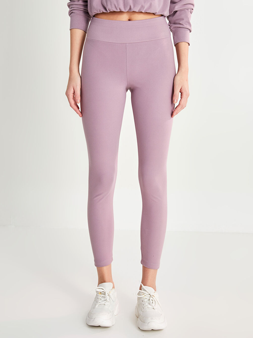 Women's Elastic Waist Regular Sports Tights -S2G388Z8-QUF