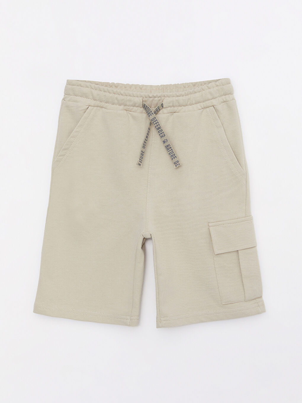 Gri Beli Lastikli Basic Erkek Çocuk Şort-2