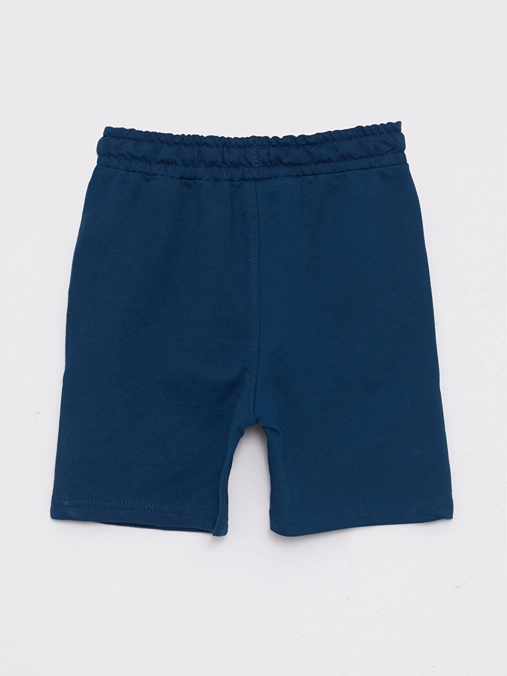 Petrol Beli Lastikli Baskılı Erkek Çocuk Şort-1