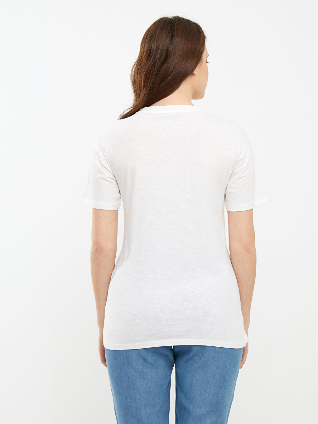 Crew Neck Regular Short Sleeve Cotton Maternity T-shirt -S2G486Z8-FDU