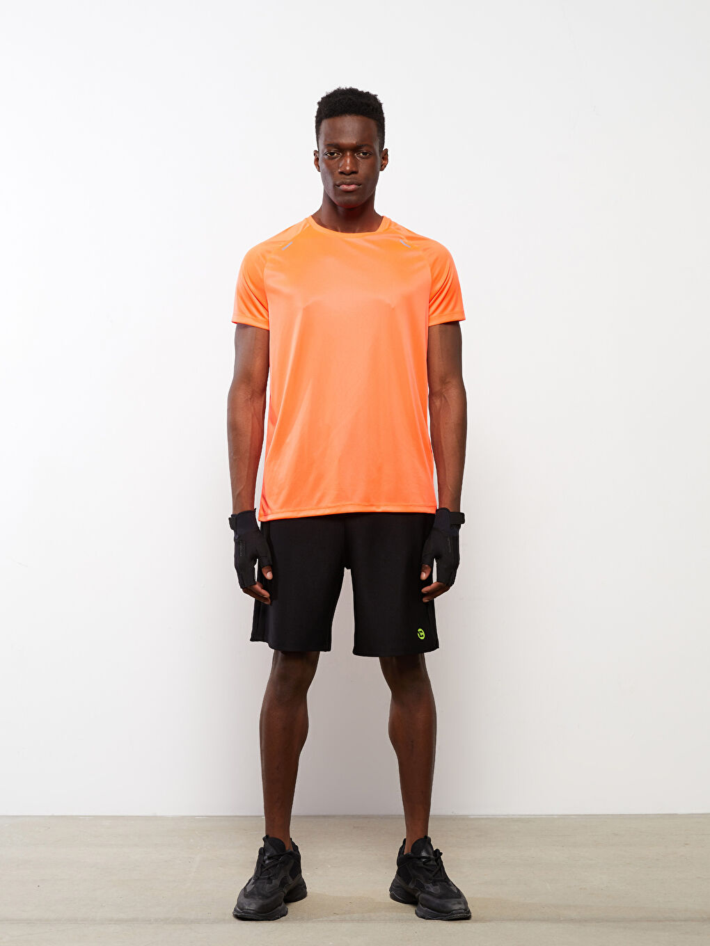 Mercan Bisiklet Yaka Kısa Kollu Erkek Spor Tişört-2