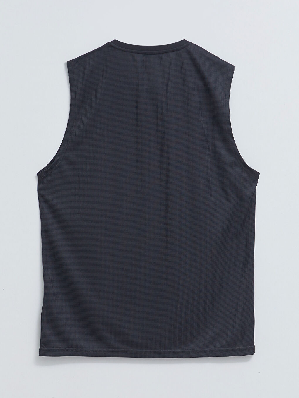 Gri Bisiklet Yaka Erkek Kolsuz Tişört-11