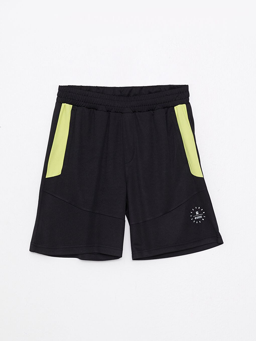 Siyah Standart Kalıp Erkek Spor Şort-6