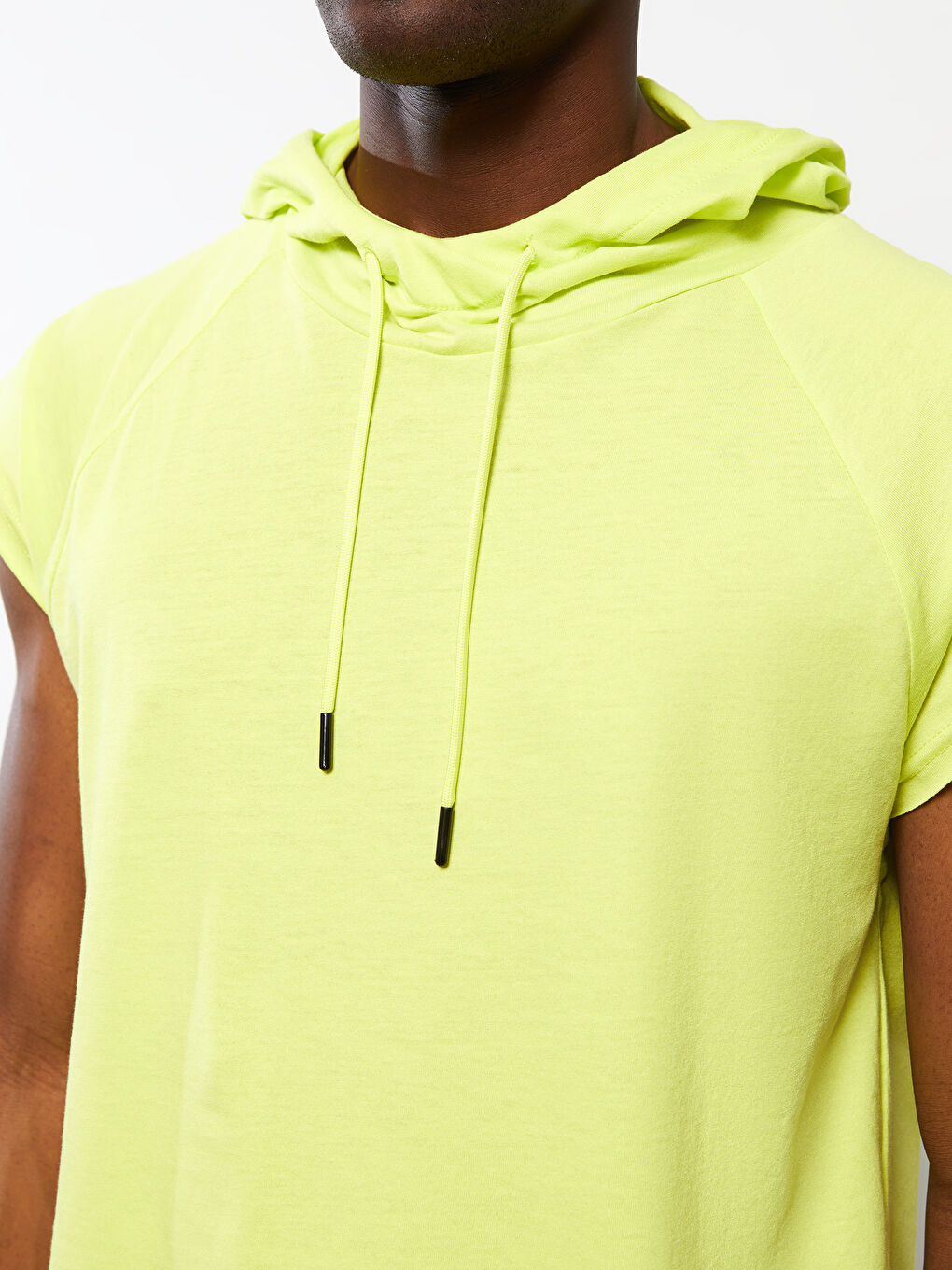 Hooded Printed Men's Sleeveless T-Shirt-3