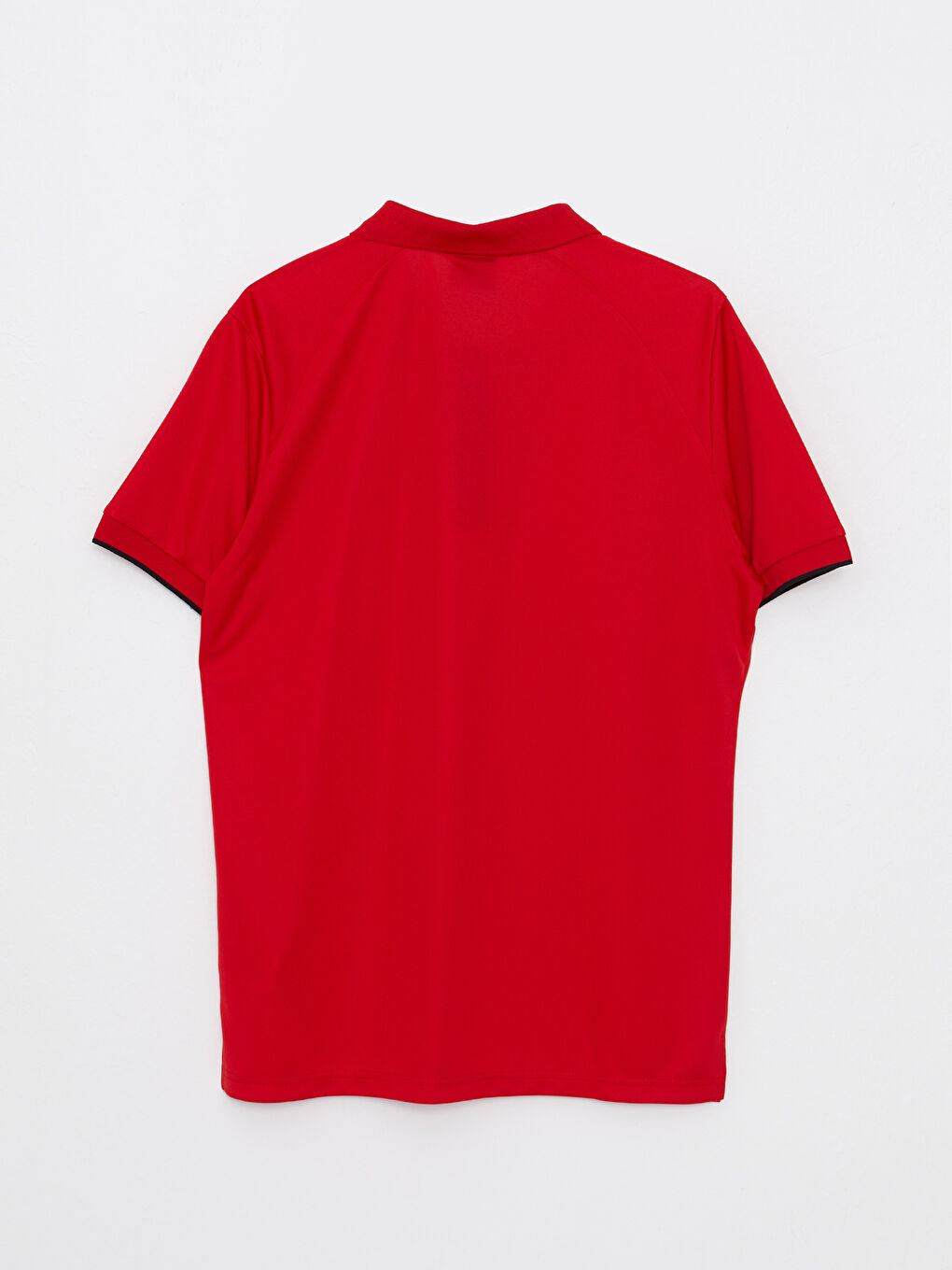 Kırmızı Polo Yaka Kısa Kollu Erkek Spor Tişört-6