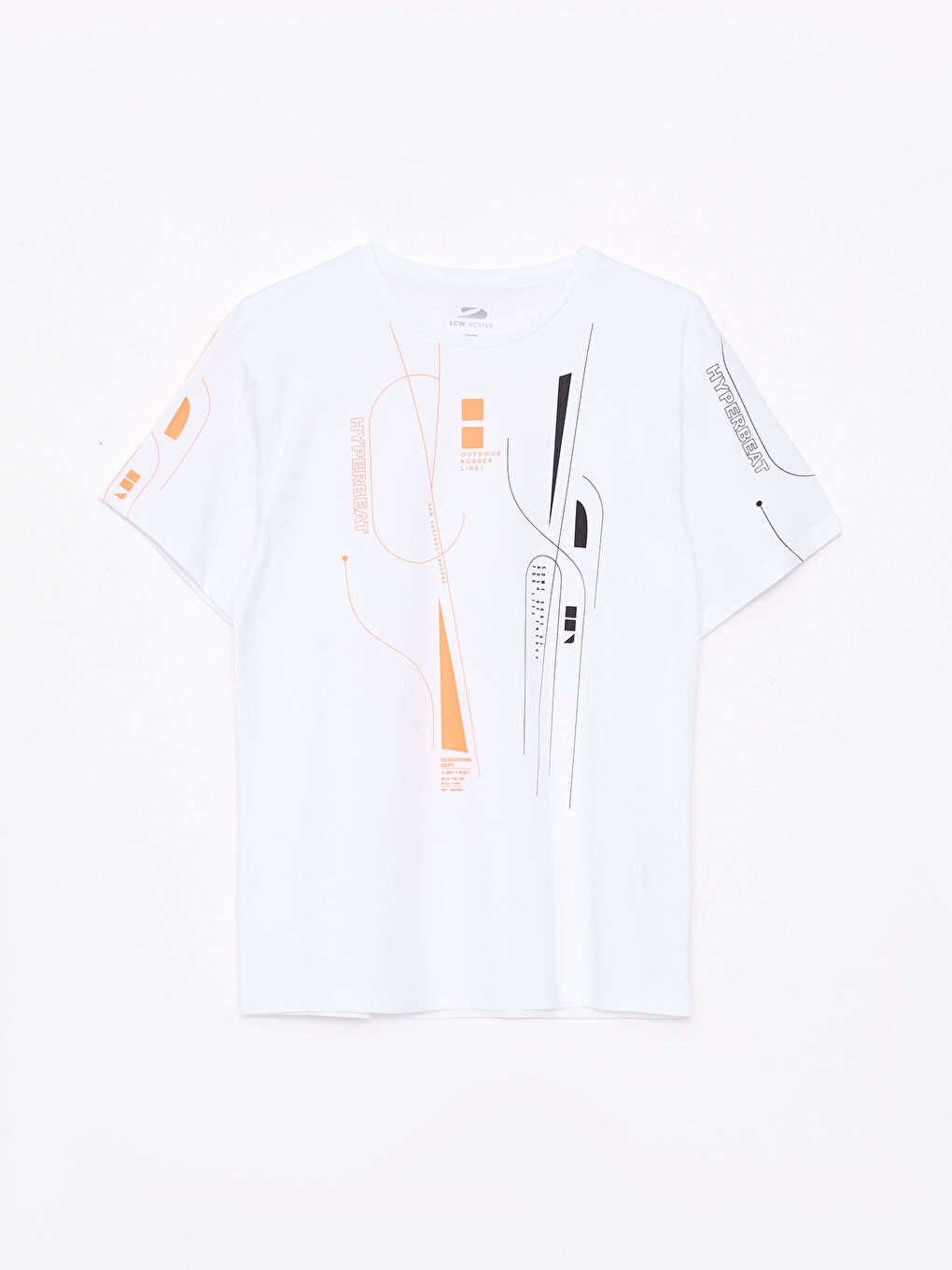 Crew Neck Short Sleeve Patterned Men's Sports T-Shirt-5