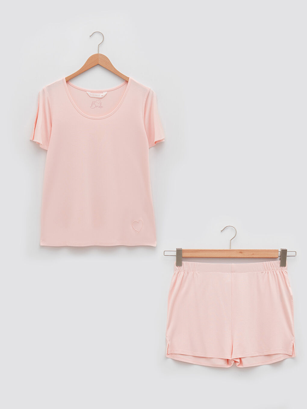 Crew Neck Straight Short Sleeve Women's Pajamas Set -S2G578Z8-FUG