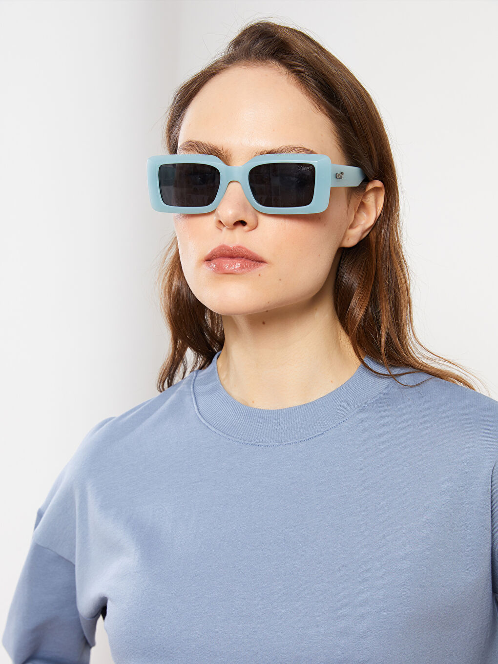 Funnel Neck Women's Sweatshirt Tunic-3