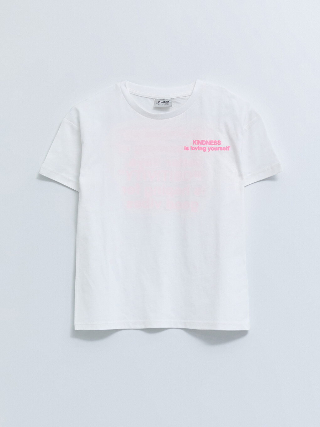 T-shirt et Collants Fille en Coton à Col Rond Imprimé à Manches Courtes-1