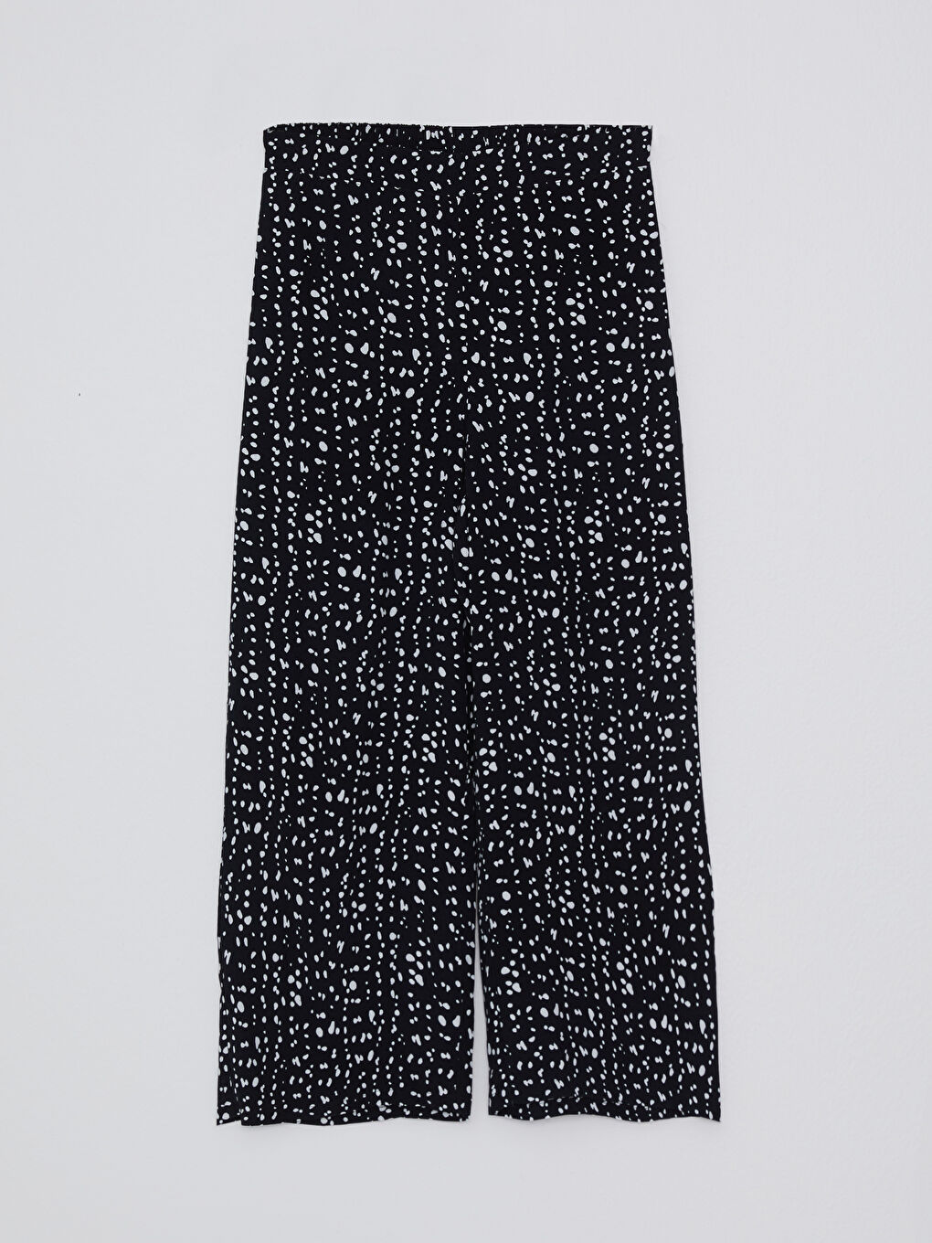 Серпімді белдік өрнекті вискоза әйелдер капри-5