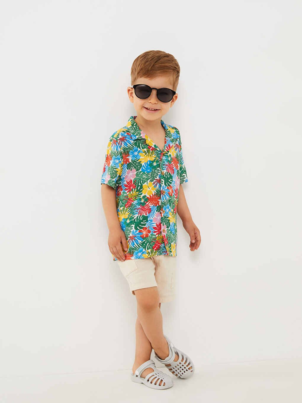 Шорты для малышей мальчиков с эластичным поясом-1