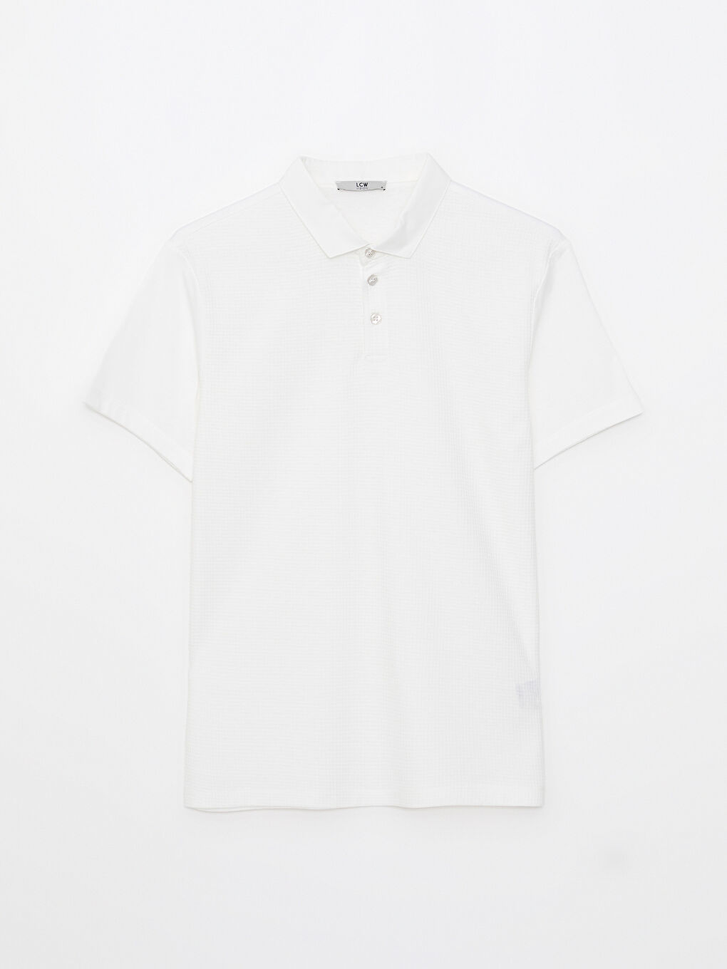 Ekru Polo Yaka Kısa Kollu Erkek Tişört-5