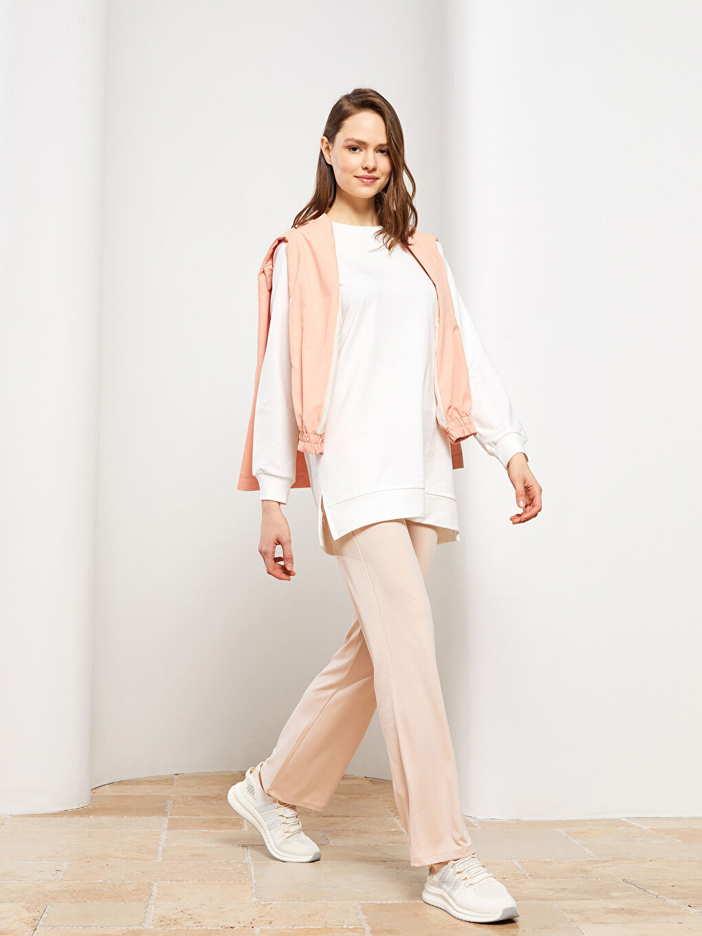 LCW Modest Pantalon de survêtement imprimé à taille élastiquée pour Femmes -S2G622Z8-S1L