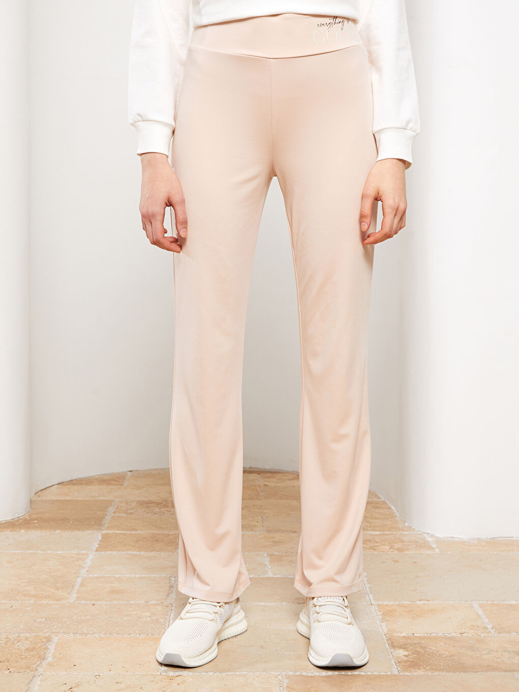 LCW Modest Pantalon de survêtement imprimé à taille élastiquée pour Femmes -S2G622Z8-S1L