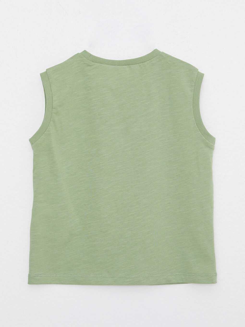 Crew Neck Goofy Printed Cotton Baby Boy Singlet-1