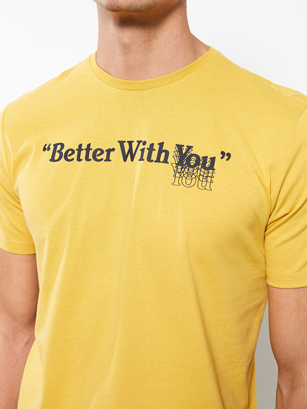 Sarı Standart Kalıp Erkek Pijama Takımı-3