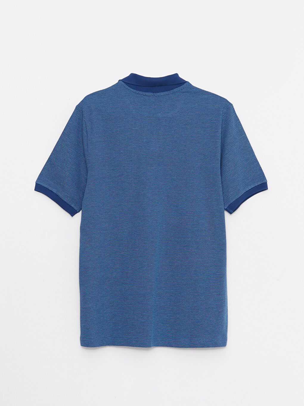 تي شيرت رجالي بياقة بولو وكم قصير من قماش جيرسي-6