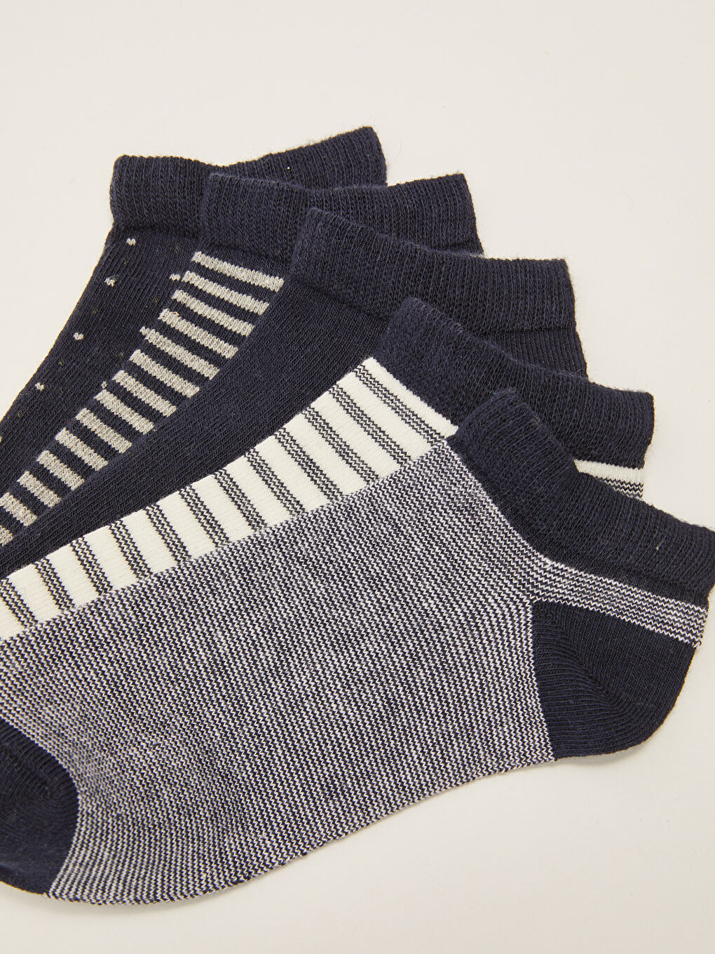 Karışık Çizgili Erkek Çocuk Patik Çorap 5'li-2