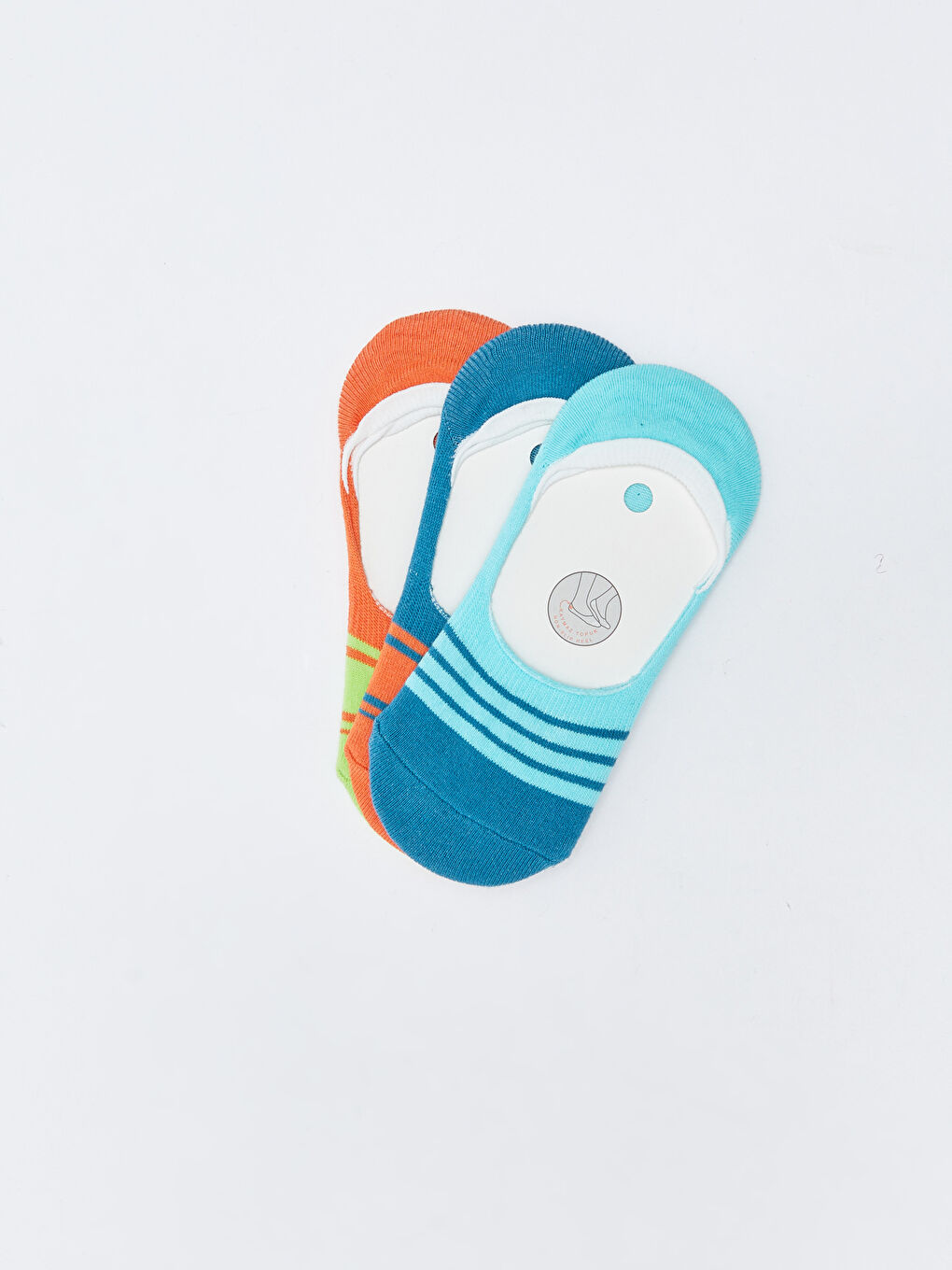 Karışık Çizgili Erkek Çocuk Patik Çorap 3'lü