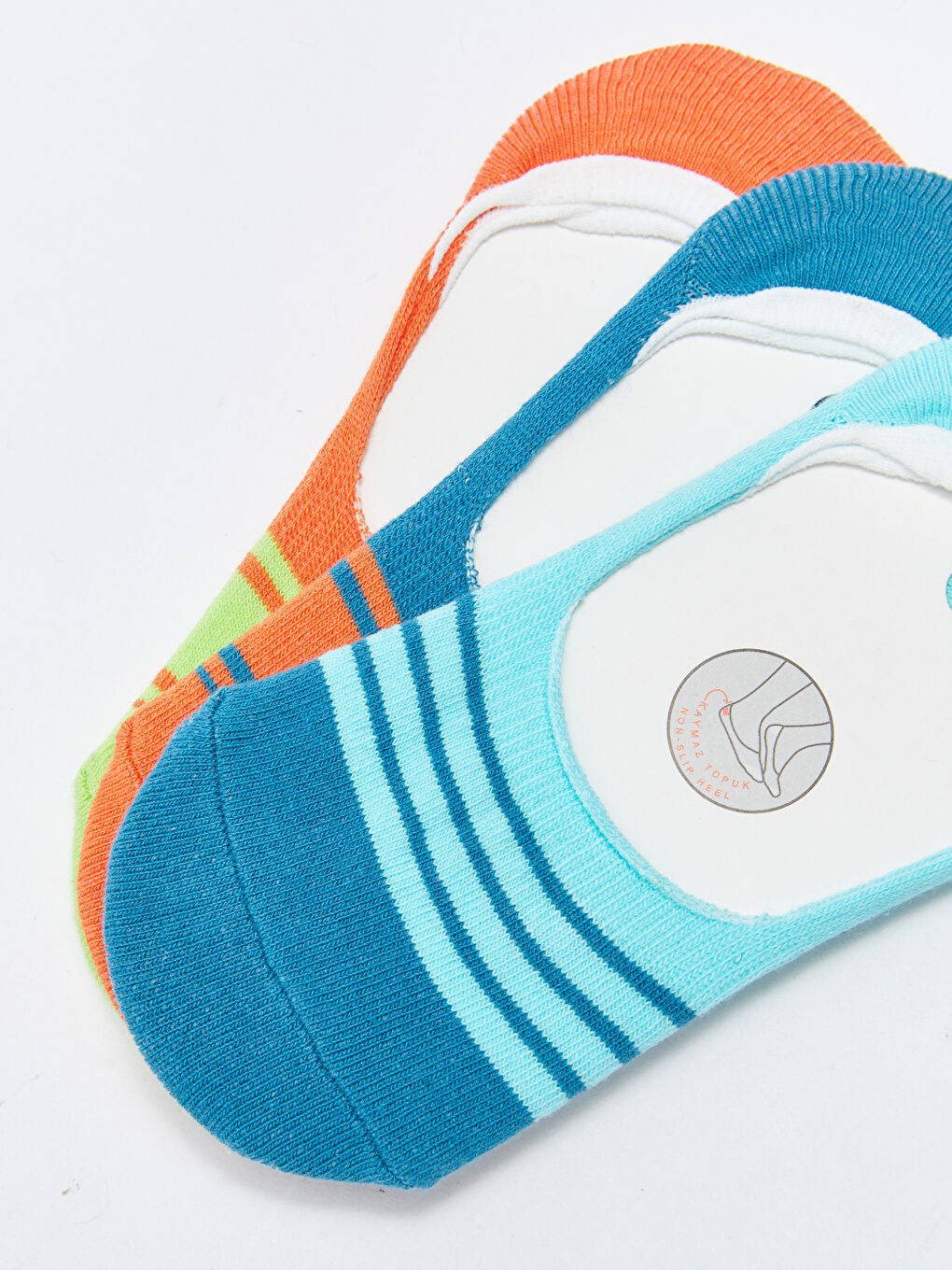 Karışık Çizgili Erkek Çocuk Patik Çorap 3'lü-1