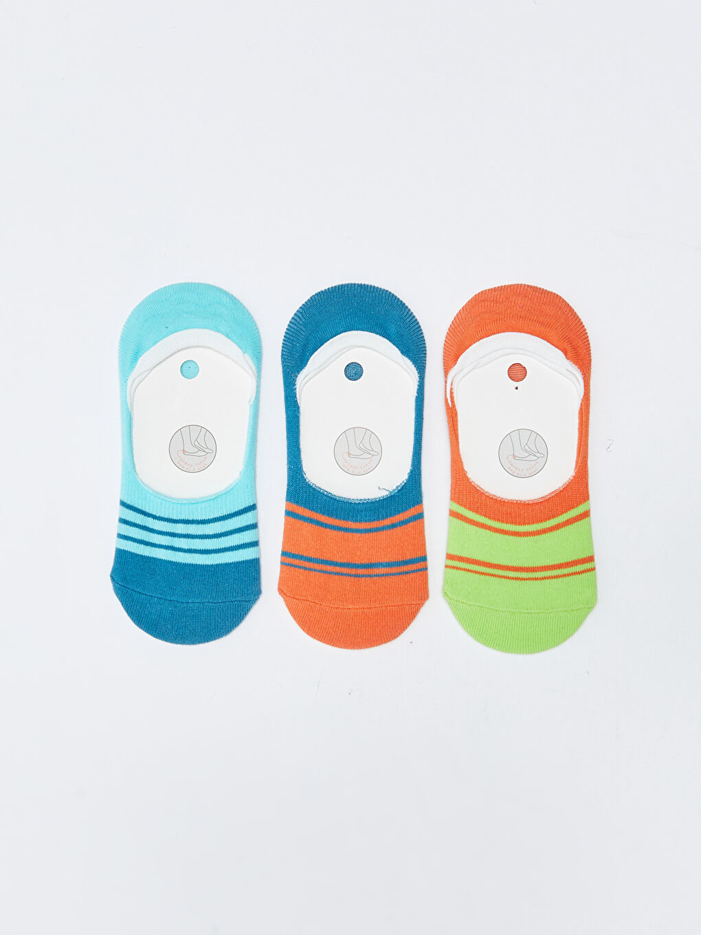 Karışık Çizgili Erkek Çocuk Patik Çorap 3'lü-2