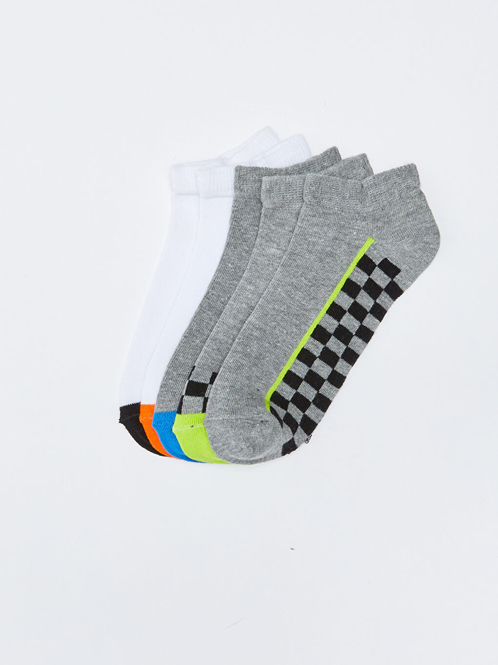 Gemusterte Jungen Sneaker-Socken 5er-Pack
