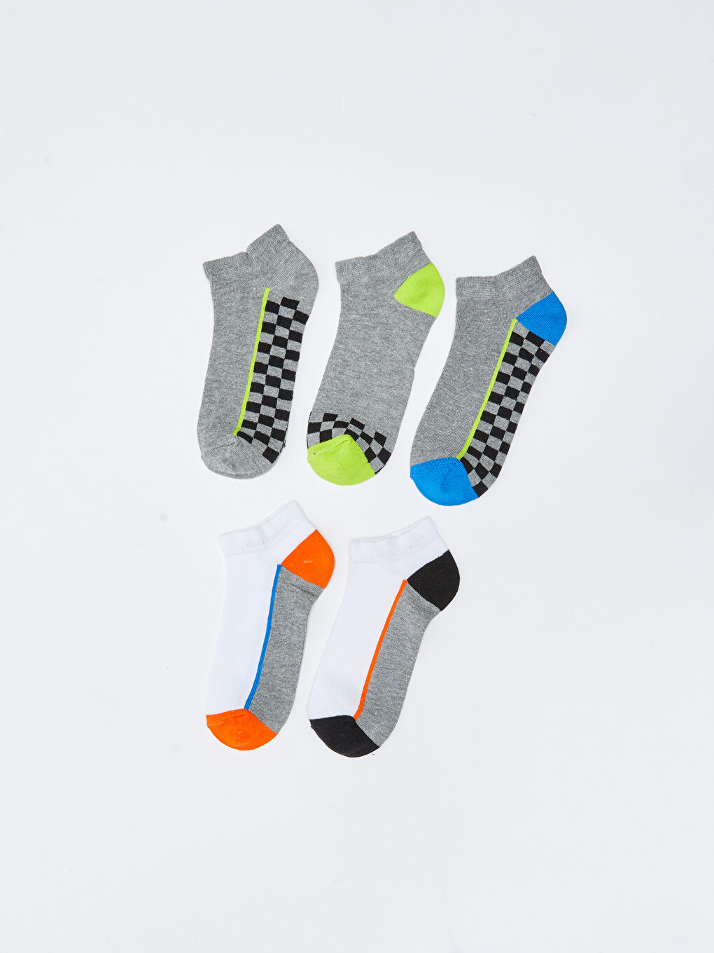 Gemusterte Jungen Sneaker-Socken 5er-Pack-1