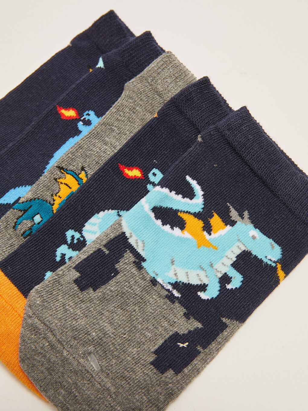 Karışık Desenli Erkek Çocuk Patik Çorap 5'li-2
