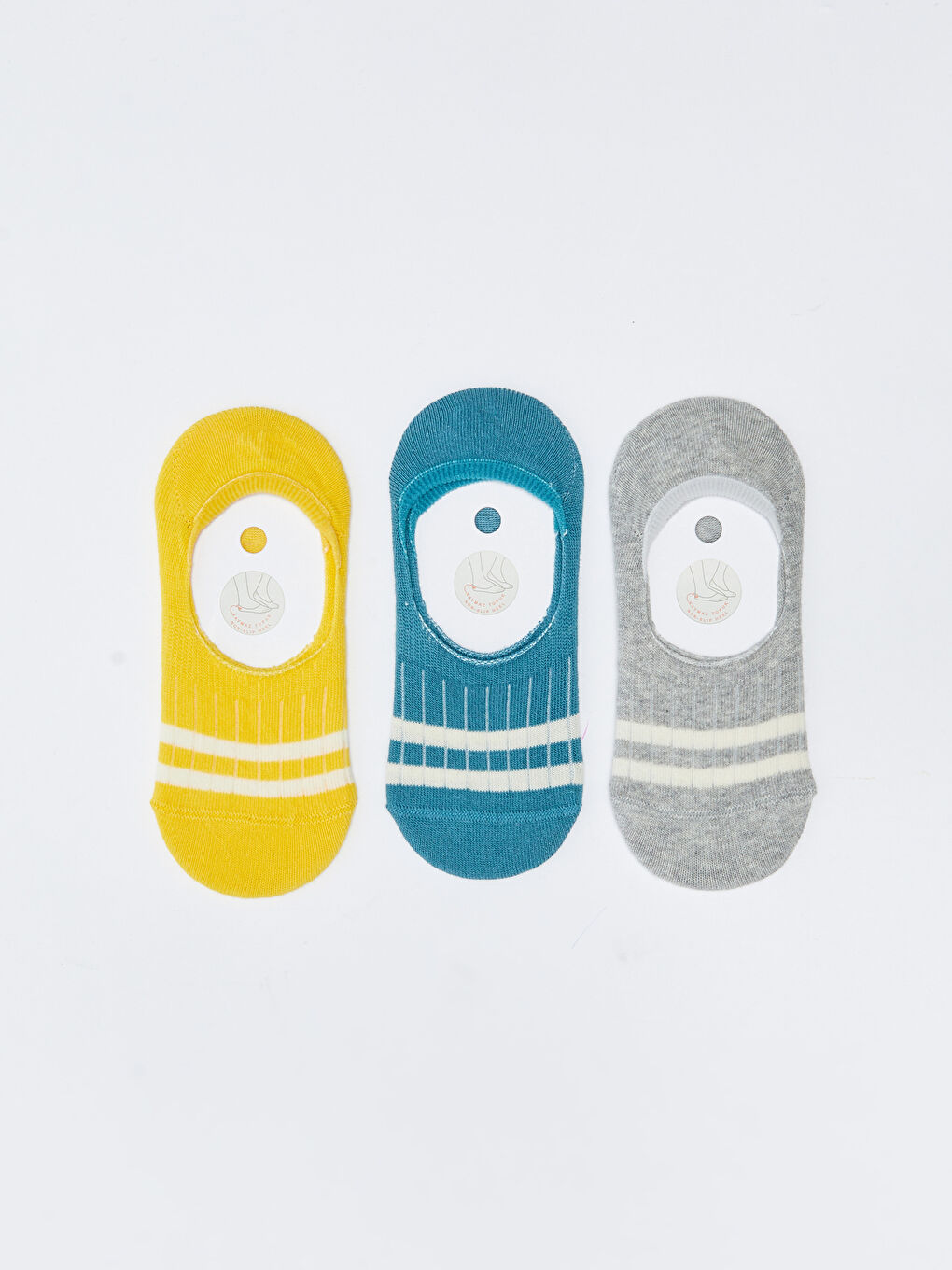 LC Waikiki Striped Boys' Trainer Socks 3-pack -S2G841Z4-K00