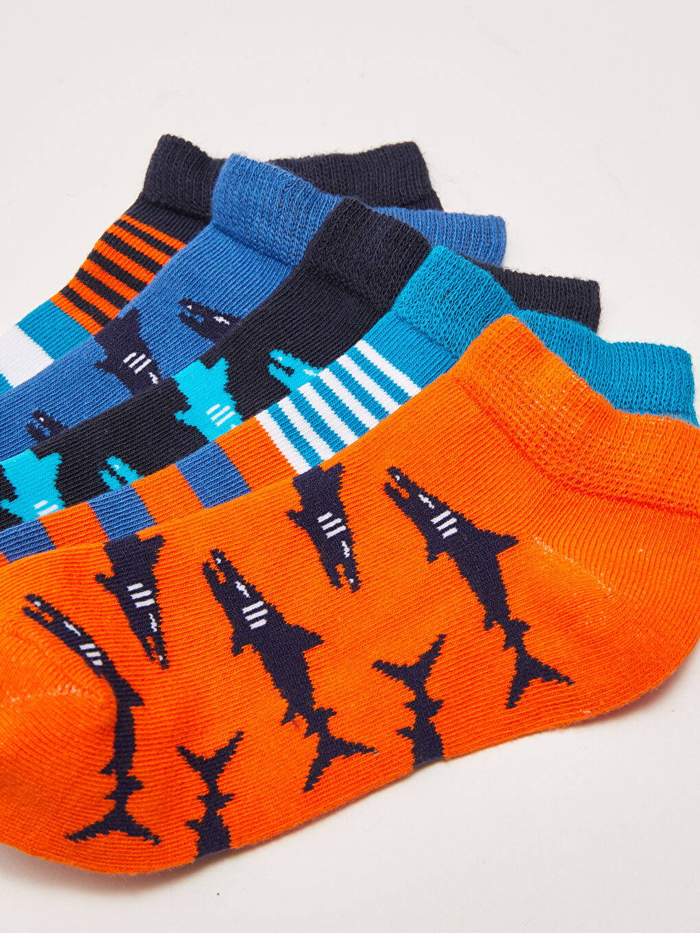 Karışık Desenli Erkek Çocuk Patik Çorap 5'li-2