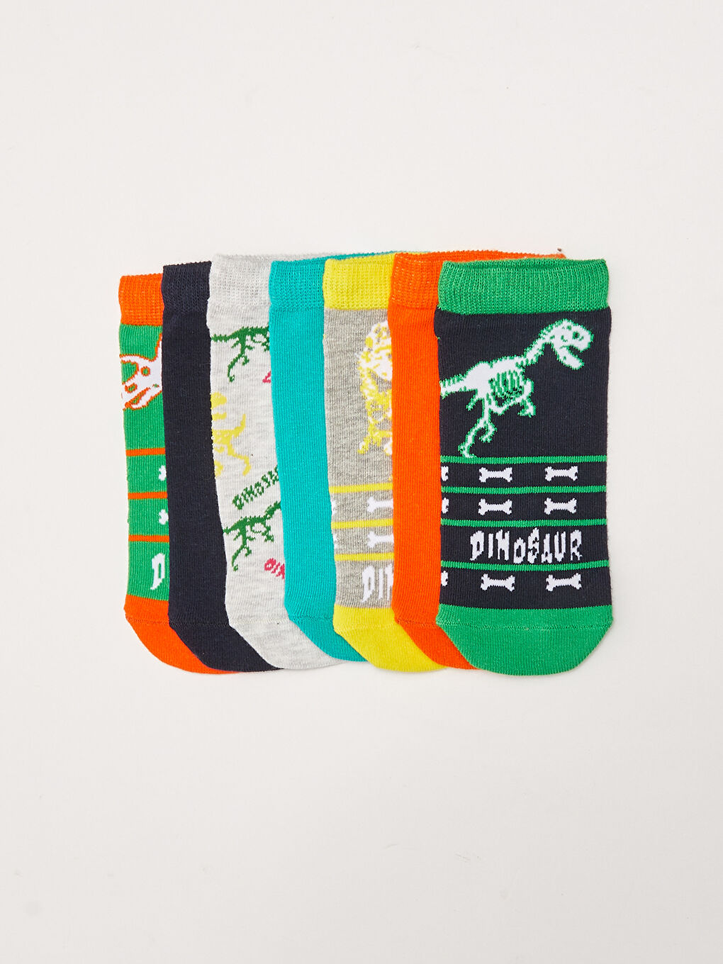 Patterned Boys' Trainer Socks 7 Pack