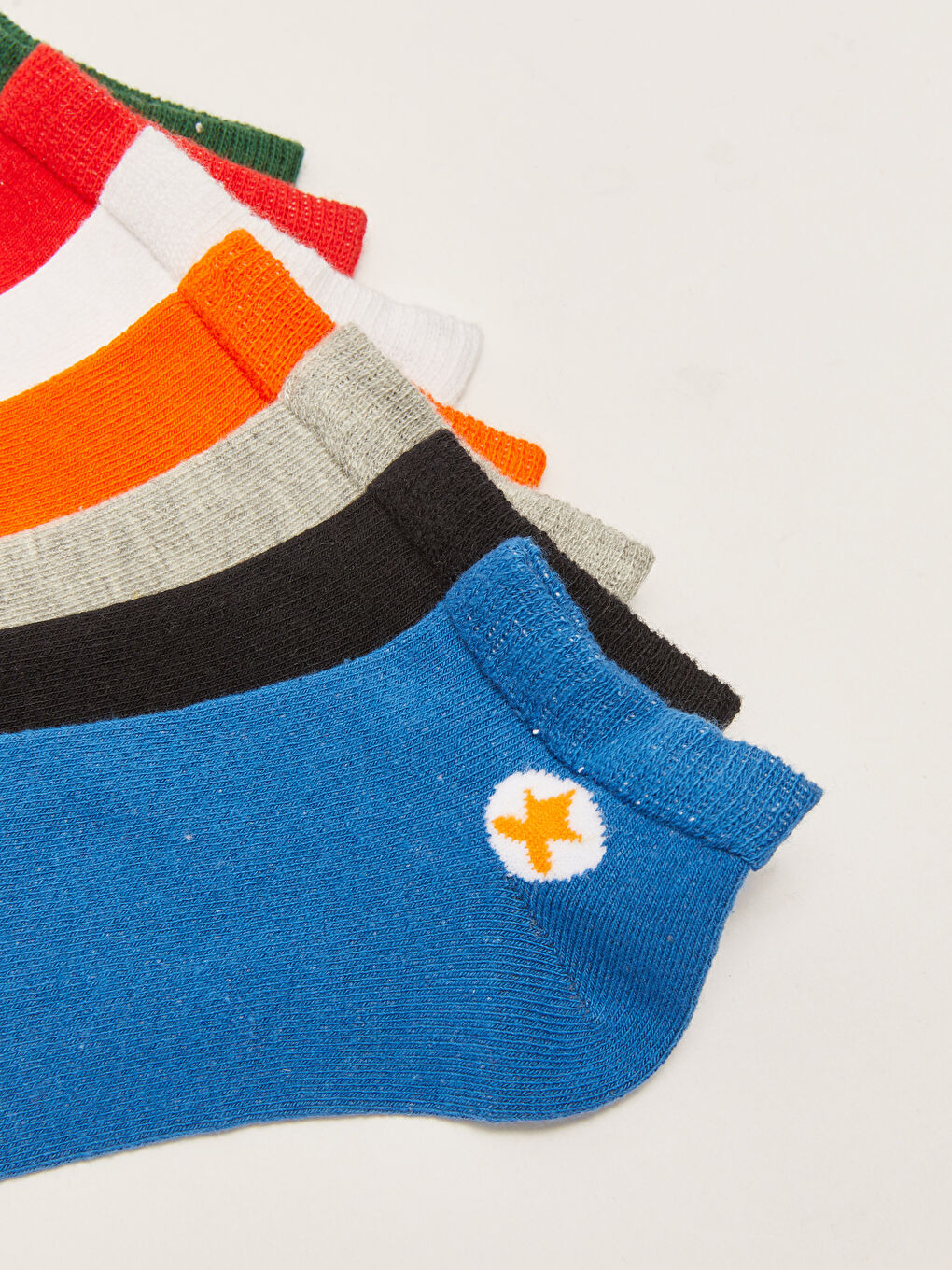 Karışık Desenli Erkek Çocuk Patik Çorap 7'li-2