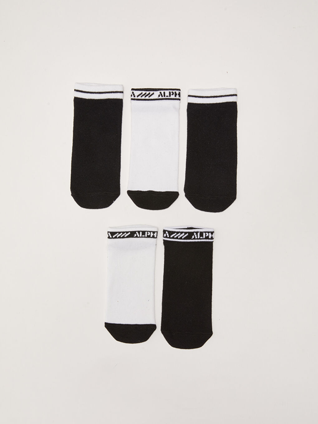 Karışık Basic Erkek Çocuk Patik Çorap 5'li-1