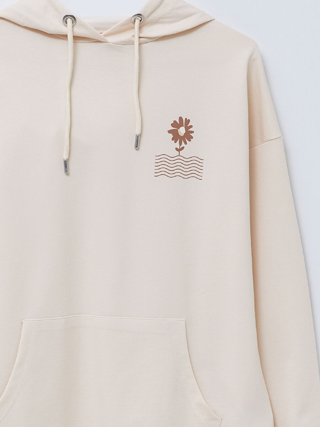 Tunique en Sweatshirt à Capuche Imprimée à Manches Longues pour Femmes-7