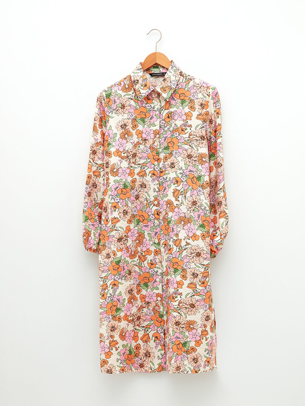 Floral Long Sleeve Women's Shirt Tunic-6