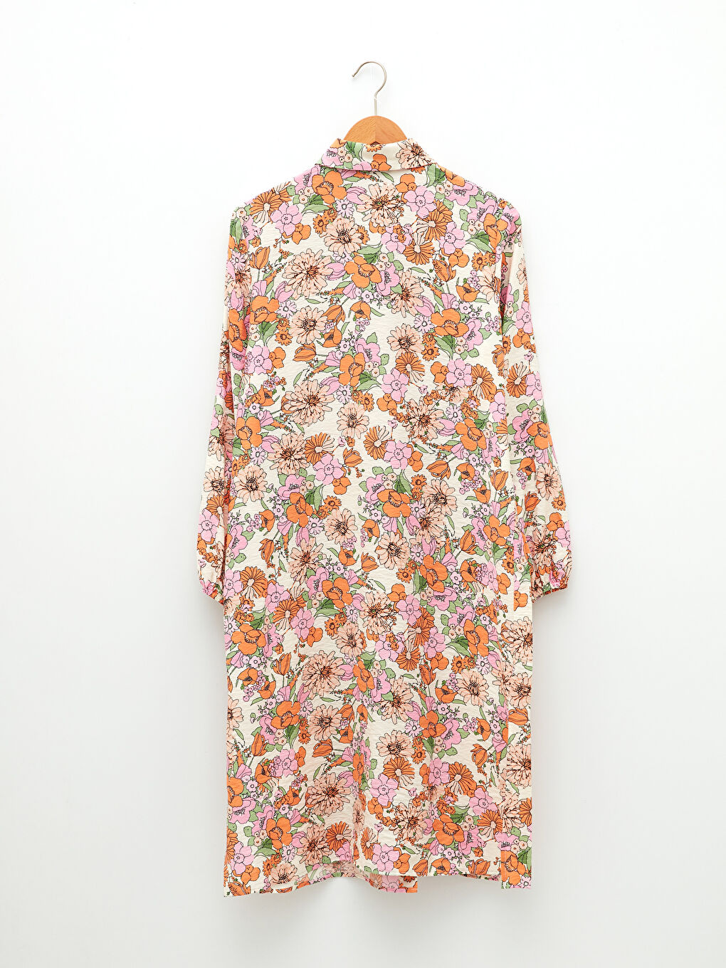 Floral Long Sleeve Women's Shirt Tunic-7