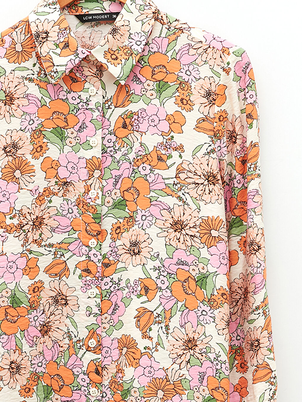 Floral Long Sleeve Women's Shirt Tunic-8