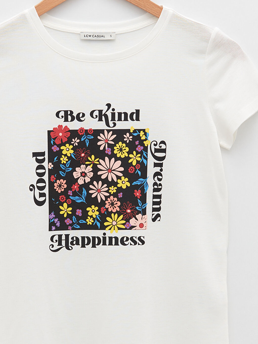 Crew Neck Printed Short Sleeve Women's T-Shirt-6