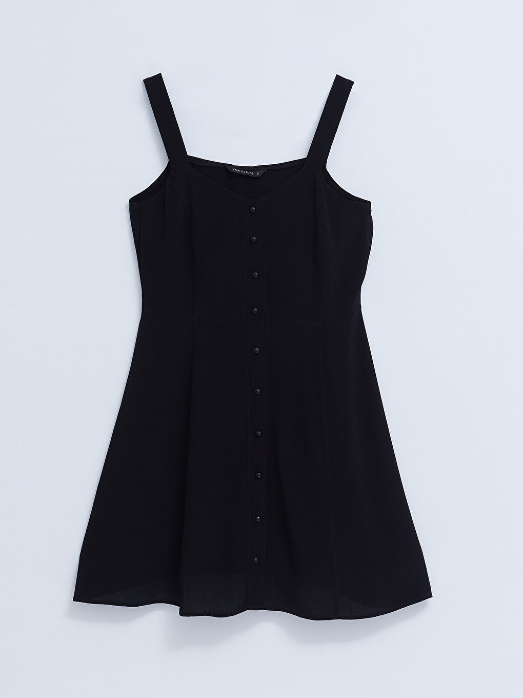 Robe en Viscose à Encolure Cœur et Bretelles Droites pour Femmes-5