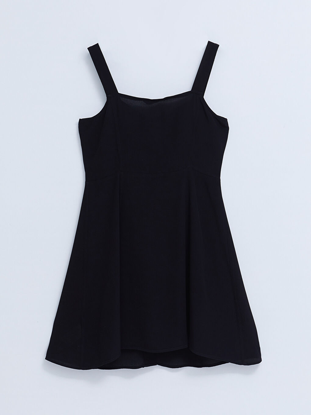 Robe en Viscose à Encolure Cœur et Bretelles Droites pour Femmes-6